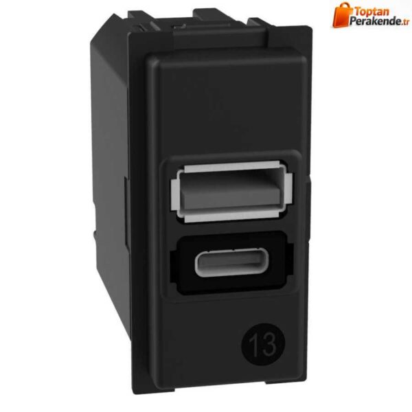 Bticino Living Now USB Şarj Prizi Type C ve A 1M
